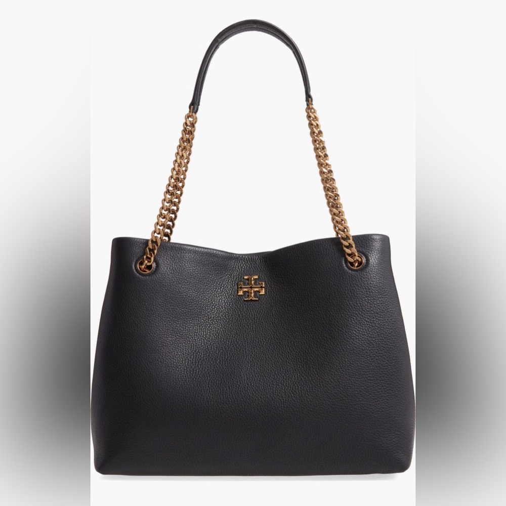 Tory Burch Kira Leather Tote - Black